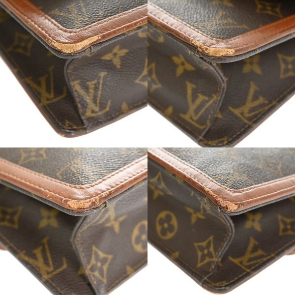 LOUIS VUITTON Pochette Dam GM Clutch Hand Bag Monogram Leather - Picture 6 of 16